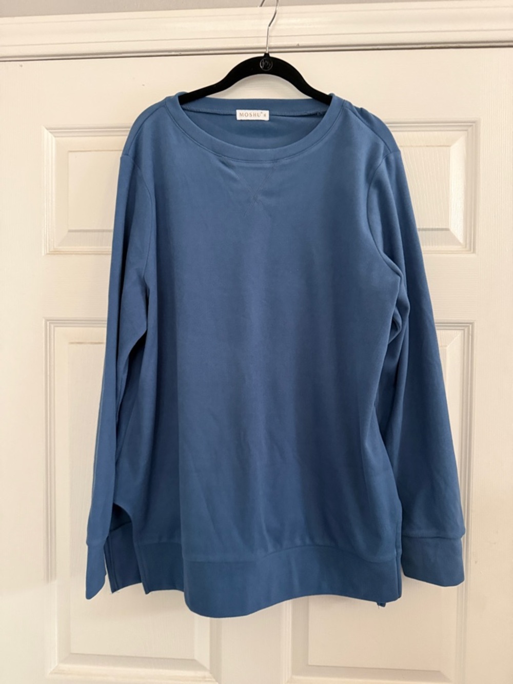 Women's Scoopneck Sweatshirt - Blue